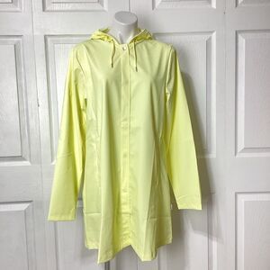 Rains A-Line Women’s Water Resistant Jacket Straw Yellow XL NWT